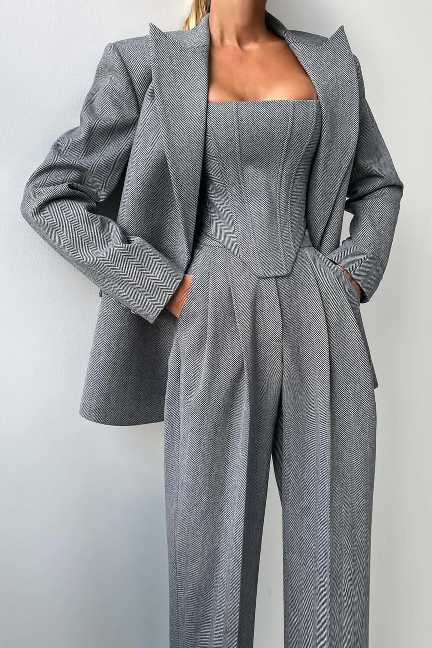 Dolce - Three-Piece Set with Double-Breasted Blazer