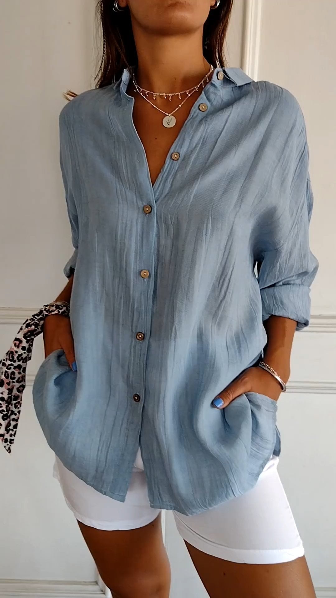 Sasha - Chemise Élégante à Plis