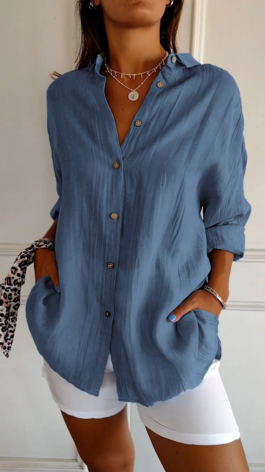 Sasha - Chemise Élégante à Plis