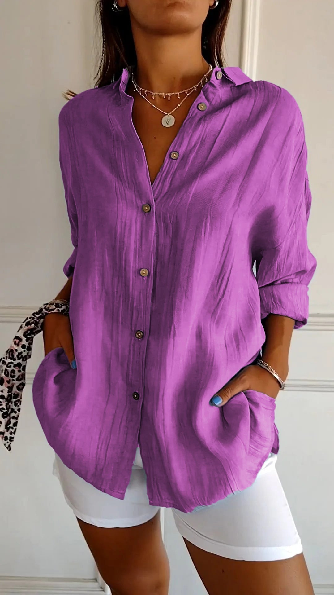 Sasha - Chemise Élégante à Plis