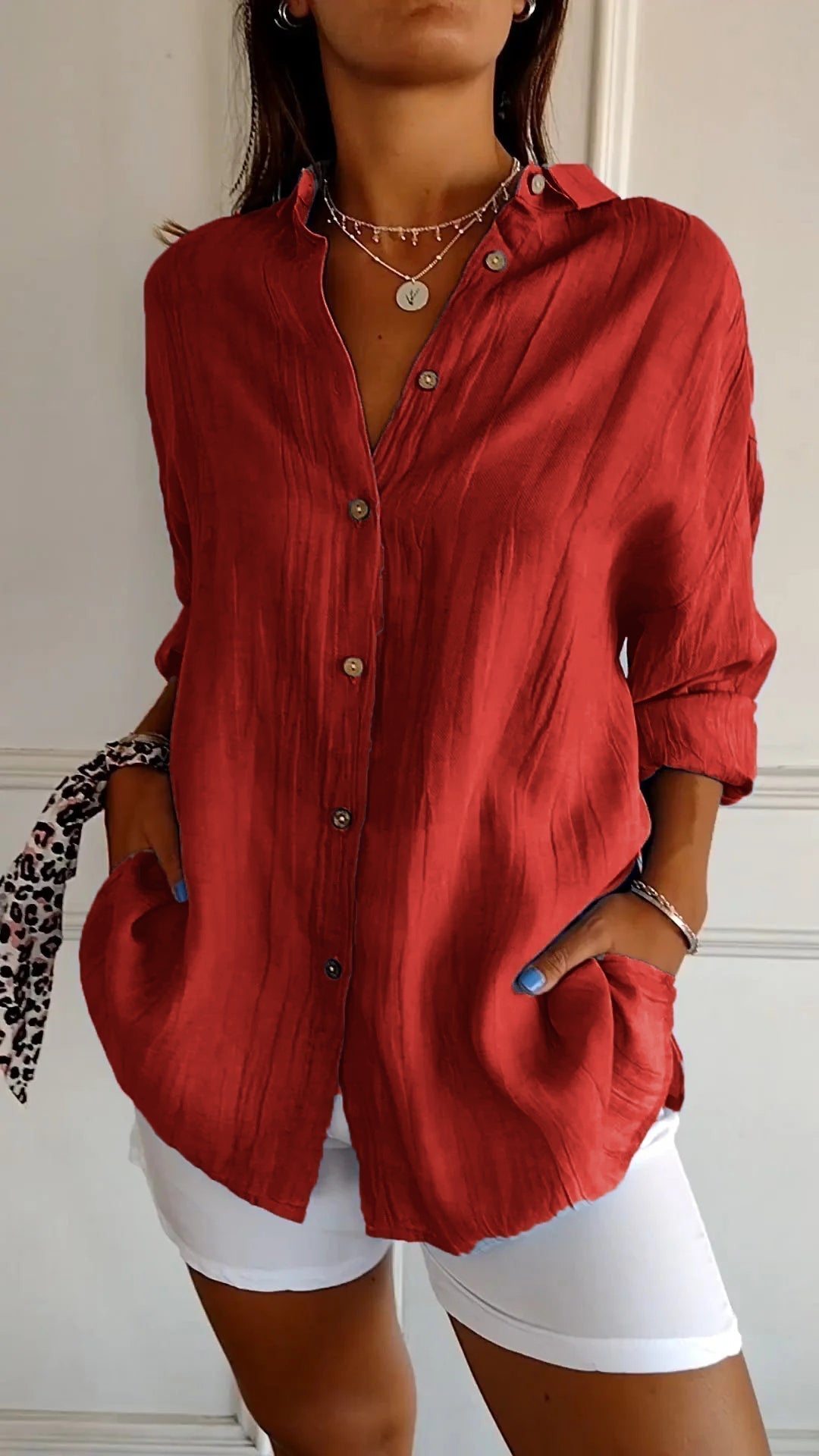 Sasha - Chemise Élégante à Plis