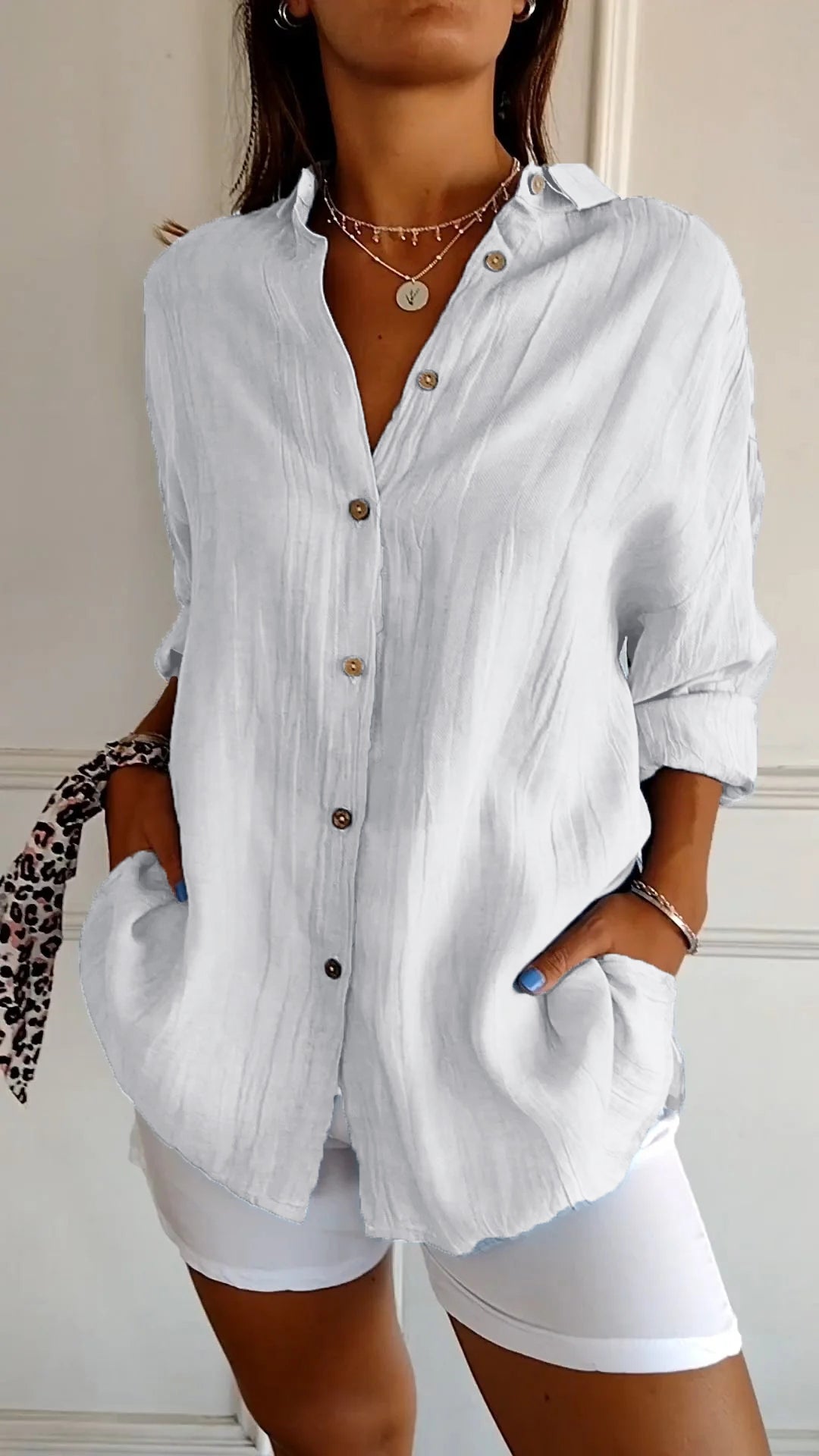 Sasha - Chemise Élégante à Plis