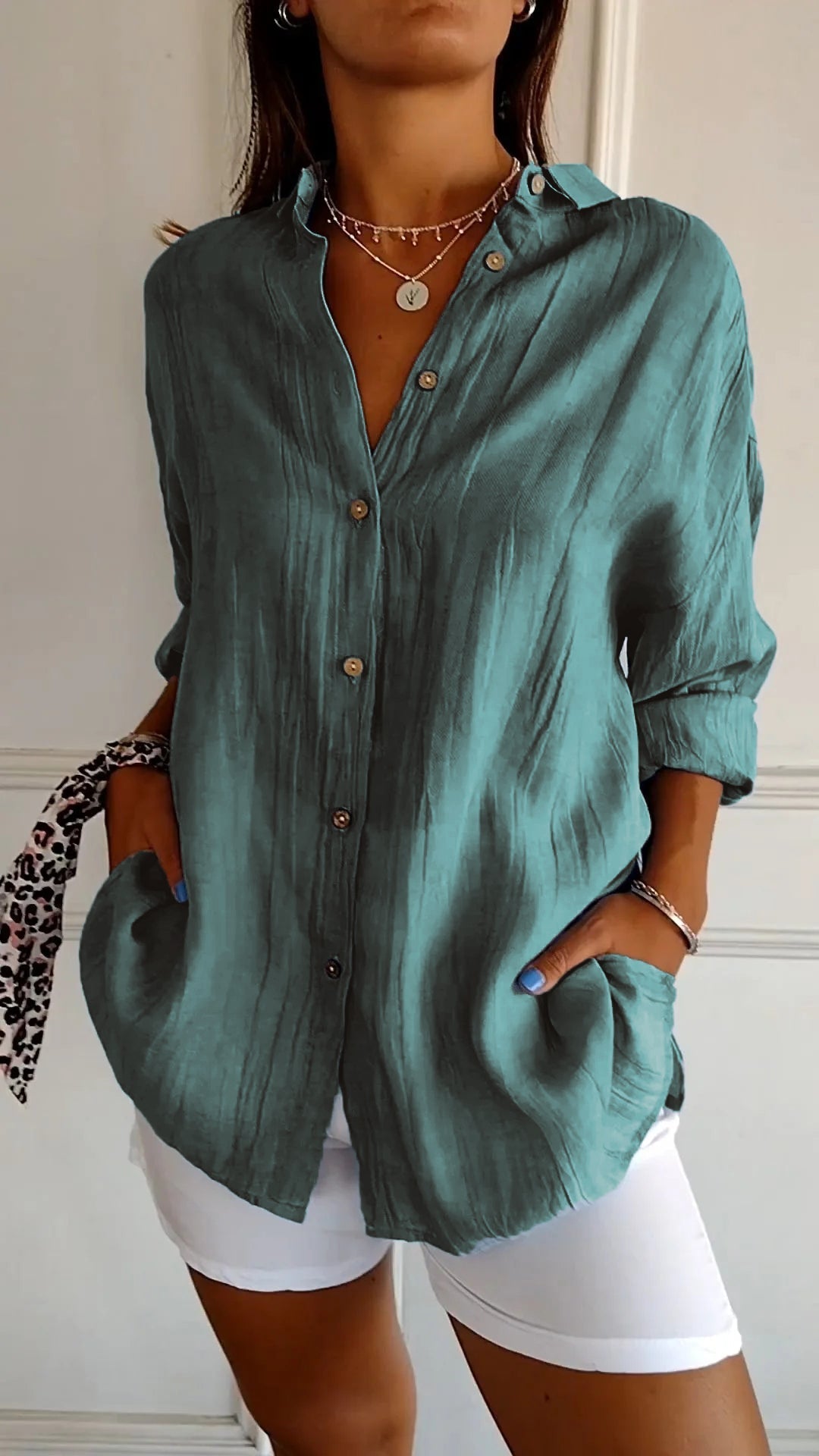 Sasha - Chemise Élégante à Plis