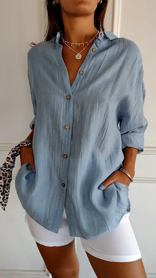 Sasha - Chemise Élégante à Plis